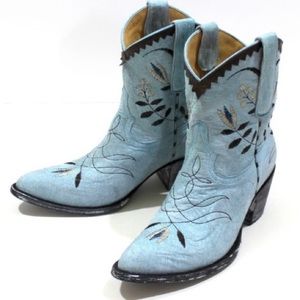 New! Old Gringo. Light Blue Amitola Cowboy Boots